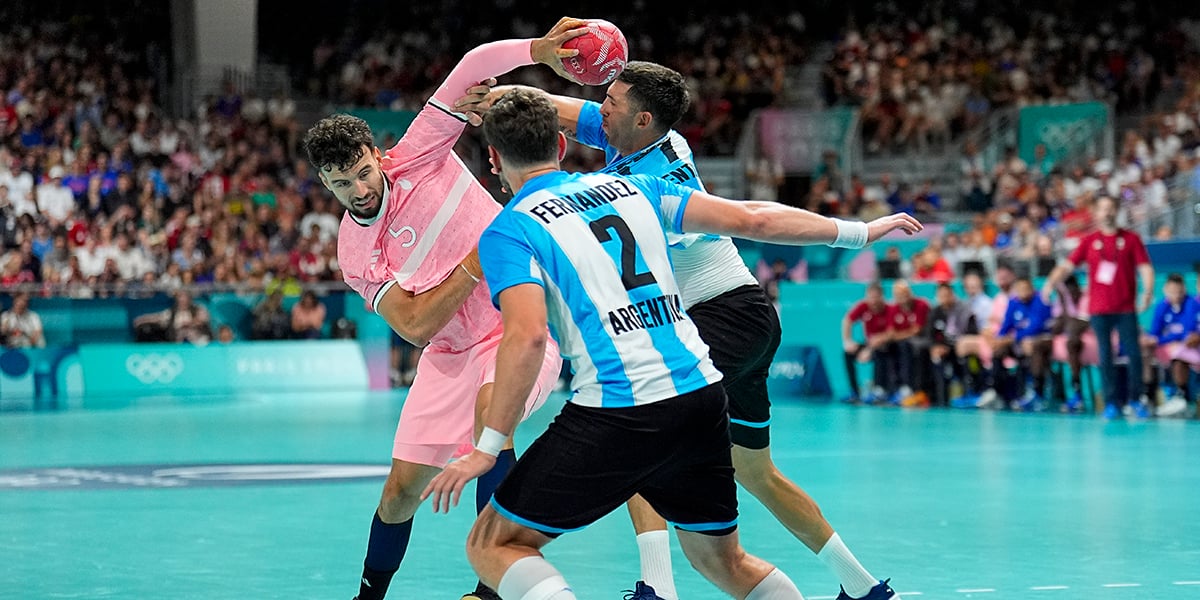 Le demi-centre des Bleus lors de France-Argentine, vendredi