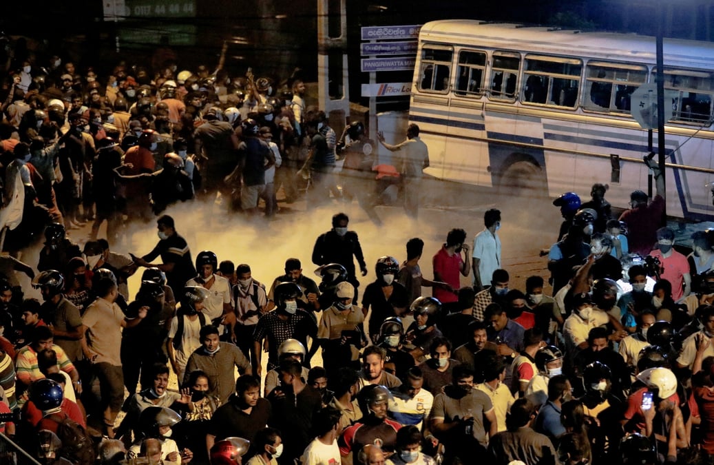 Etat d'urgence au sri lanka apres de violentes manifestations