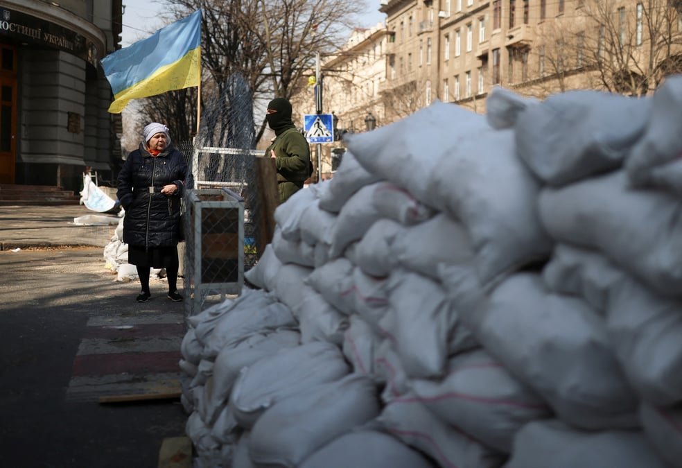 L'ukraine dit avoir dejoue une attaque russe pres d'odessa