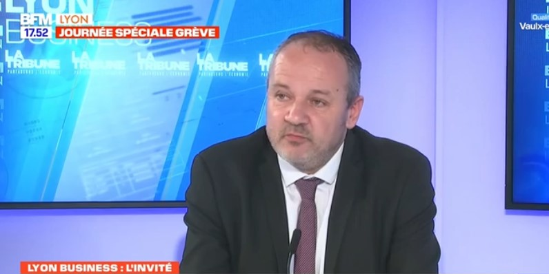 Lyon business BFM. Christophe Bernollin CMA Lyon Rhône