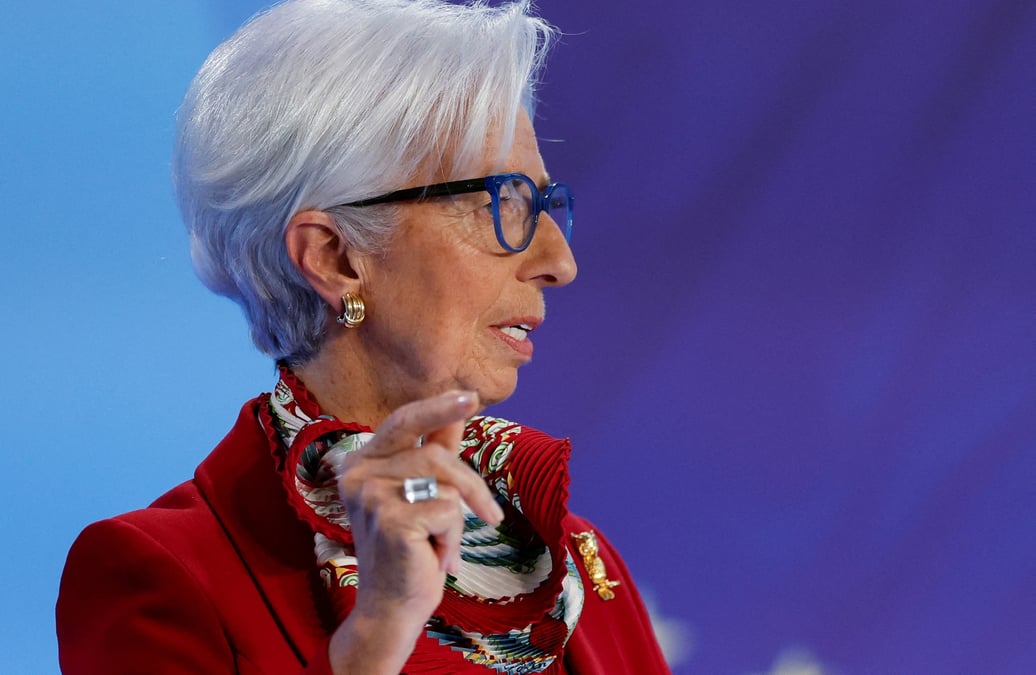 Christine lagarde a francfort