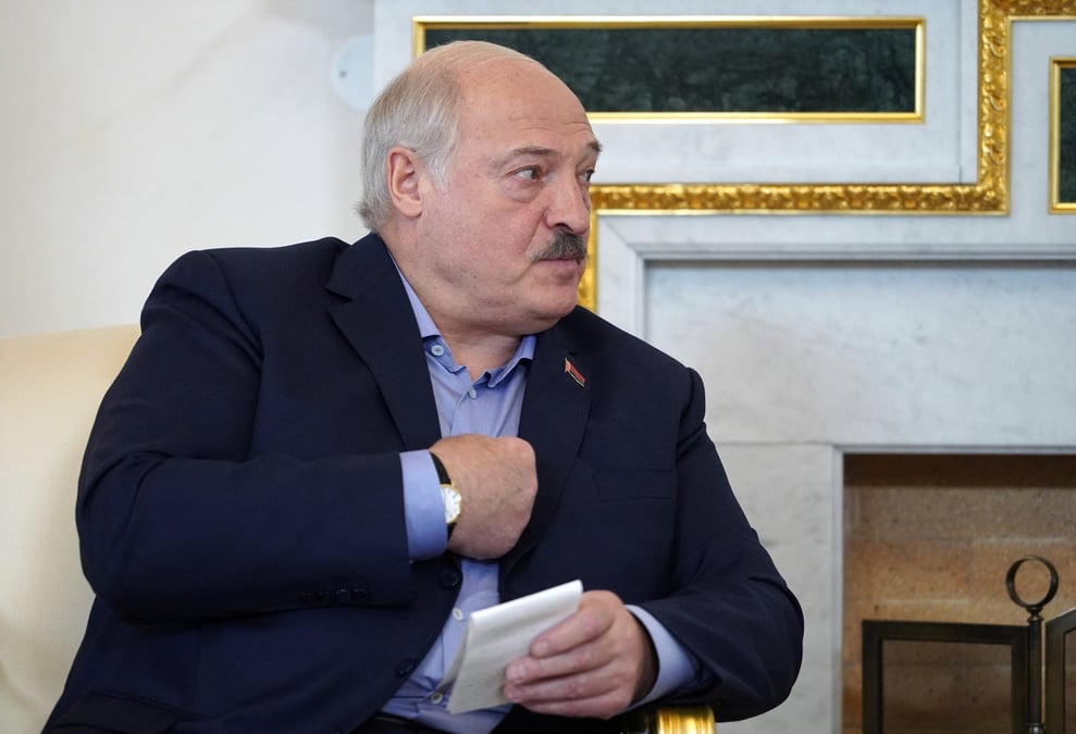 Le president bielorusse alexandre loukachenko a saint-petersbourg