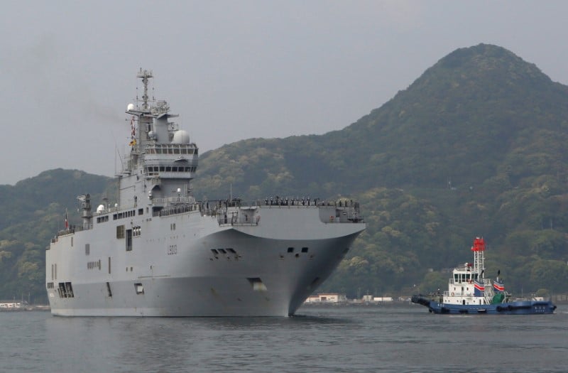 Report d'un exercice de debarquement francais dans le pacifique