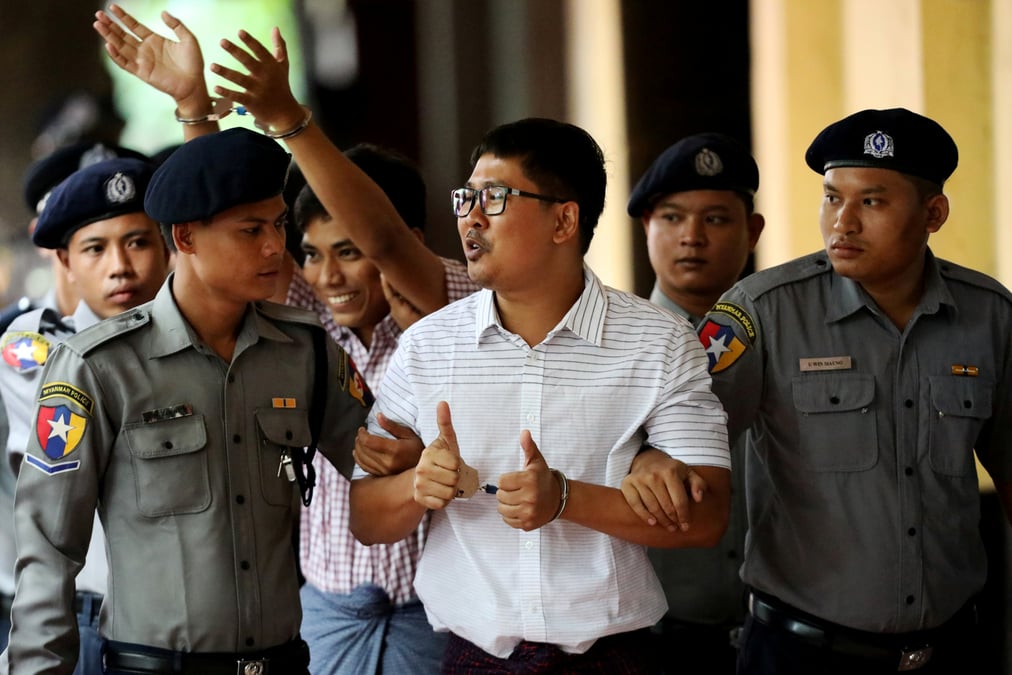 Verdict confirme pour les deux journalistes de reuters en birmanie