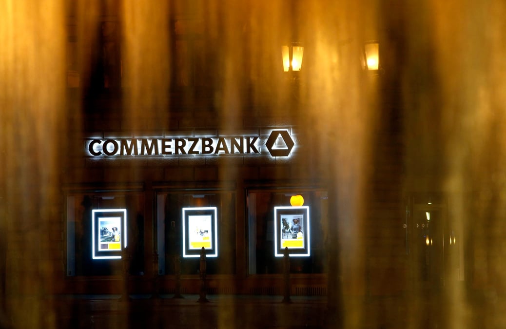 Le logo de commerzbank a francfort