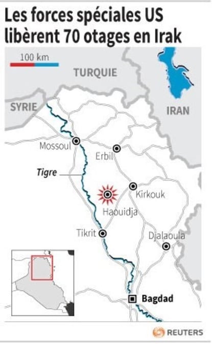 Les forces speciales us liberent 70 otages en irak