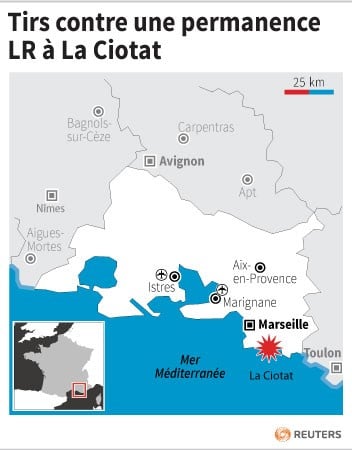 Tirs contre un local lr a la ciotat
