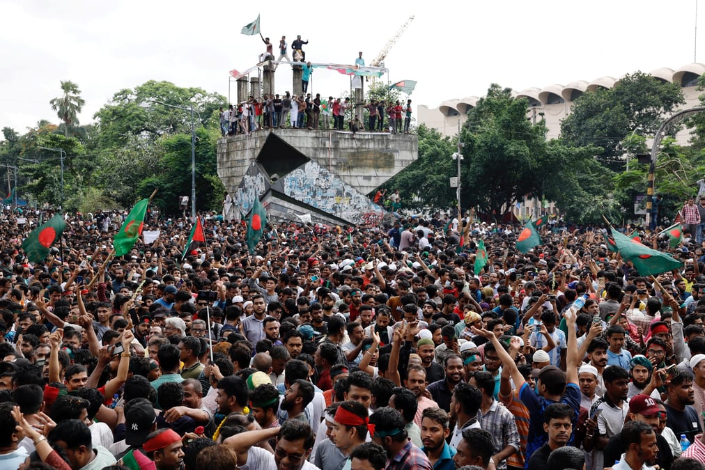 Les manifestations au Bangladesh ont commencé début juillet après la réintroduction d'un régime réservant près d'un tiers des emplois dans la fonction publique aux descendants d'anciens combattants de la guerre d'indépendance.