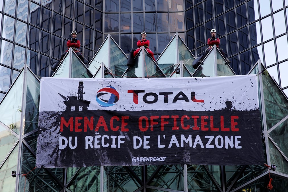 Greenpeace, Total, forage, Brésil, Récif de l'Amazone