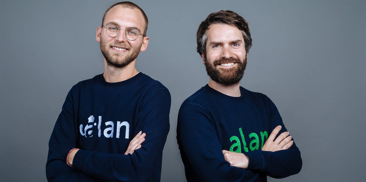 Jean-Charles Samuelian et Charles Gorintin, cofondateurs d'Alan.
