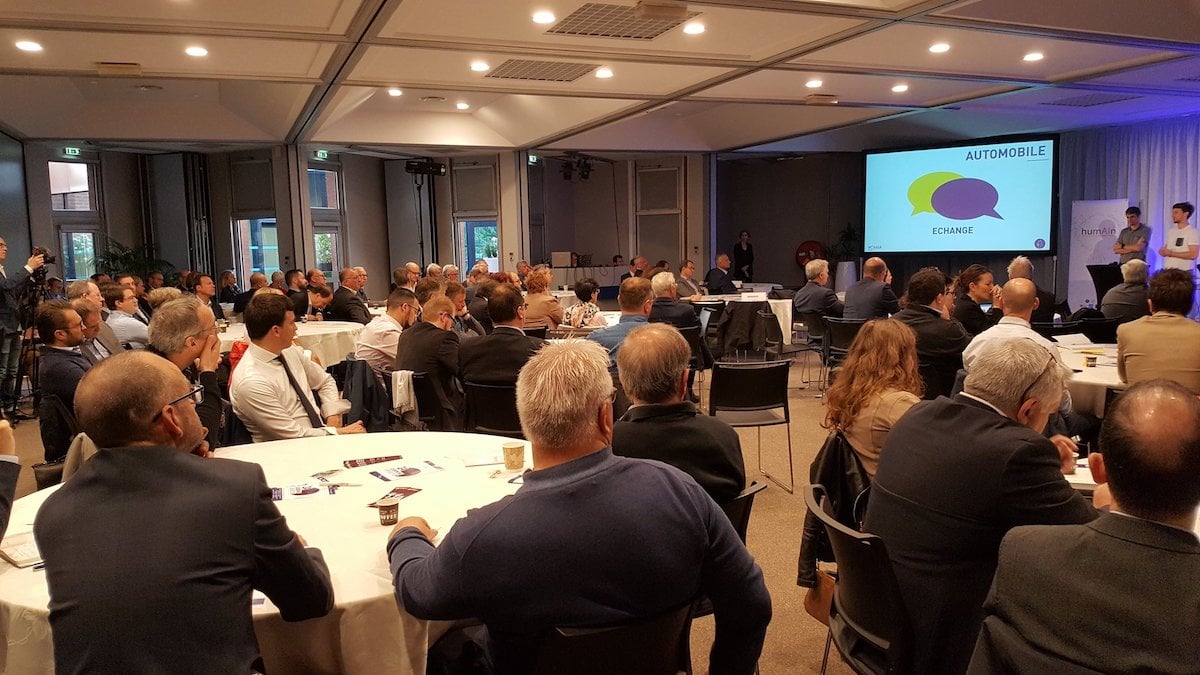 Lors du lancement de la Cité de l'IA, en 2019.