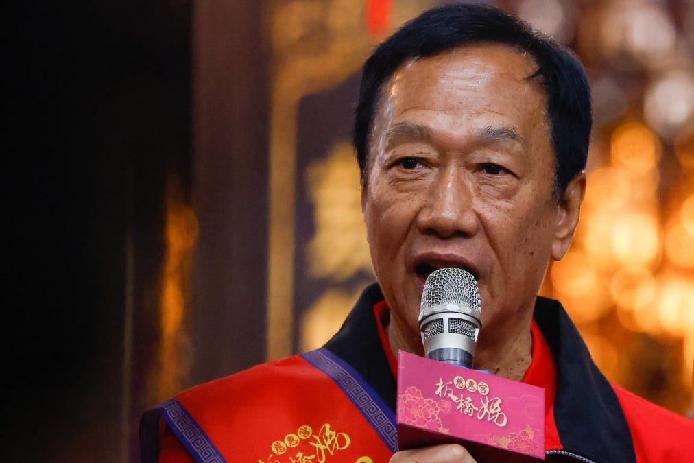Photo du milliardaire terry gou, fondateur du groupe industriel taiwanais foxconn