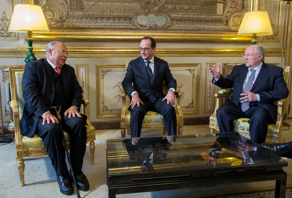 Francois hollande recoit les presidents du cfcm et du crif