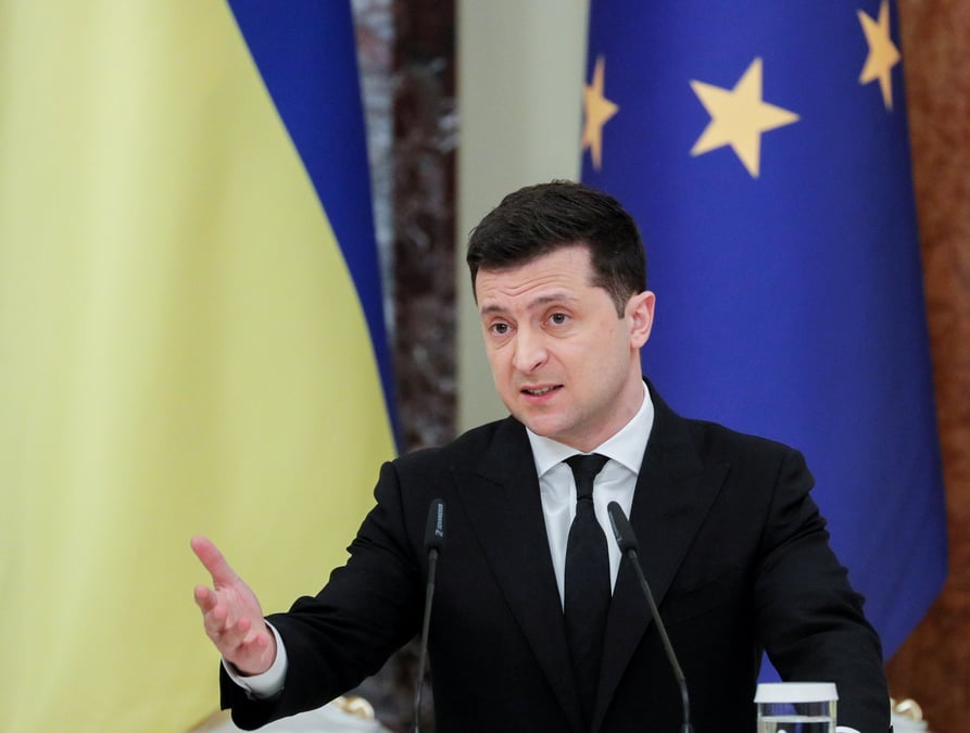 Le president ukrainien va s'entretenir avec macron et merkel