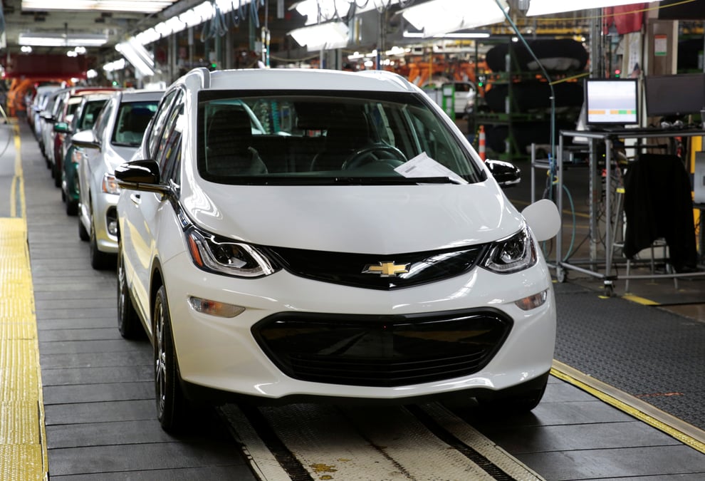 Gm rappelle 73.000 modeles de bolt ev pour un cout d'un milliard de dollars
