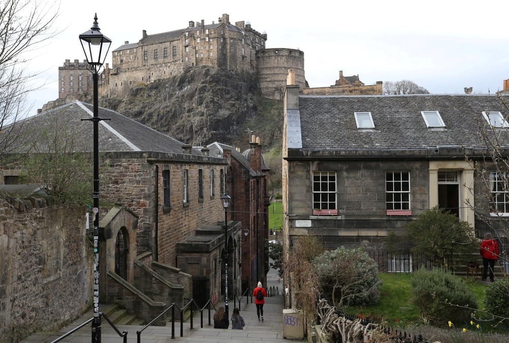 Le chateau d'edimbourg, en ecosse