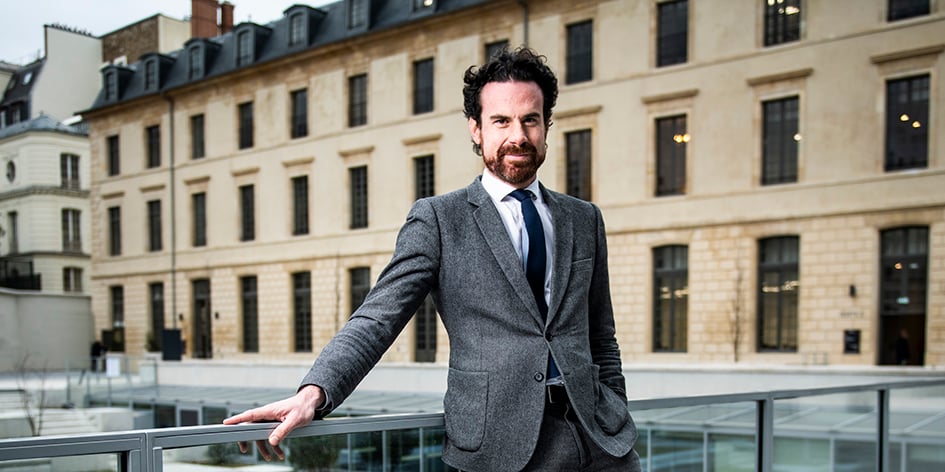 Mathias Vicherat à Sciences-Po, le 21 février 2022.