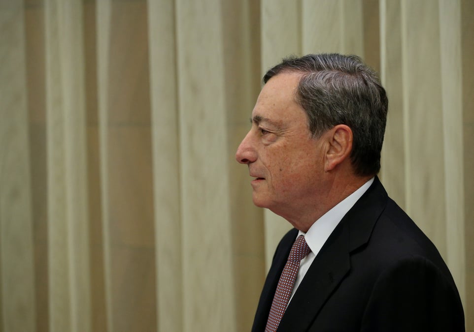 Draghi ne mentionne plus de "risques baissiers" sur l'economie