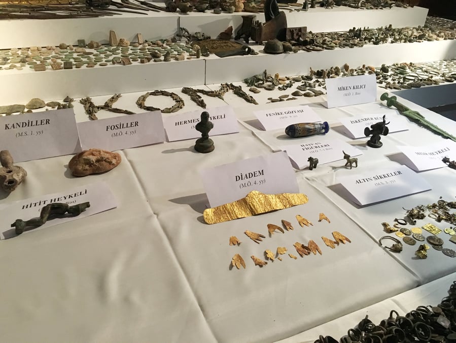 Un trafic d'objets antiques demantele en turquie