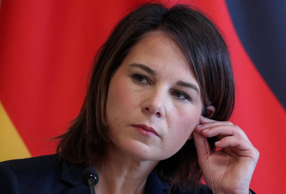 La ministre allemande des affaires etrangeres annalena baerbock