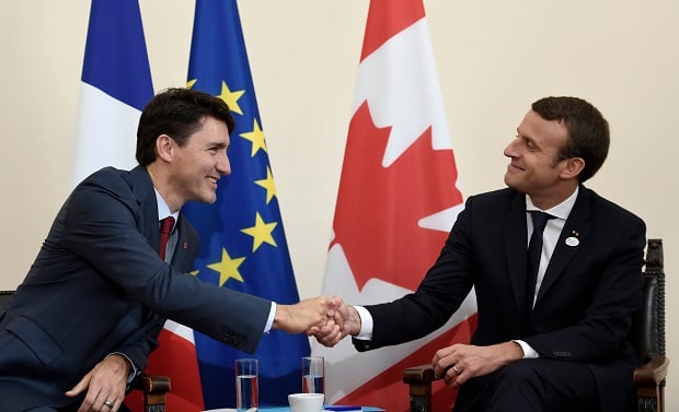 macron trudeau