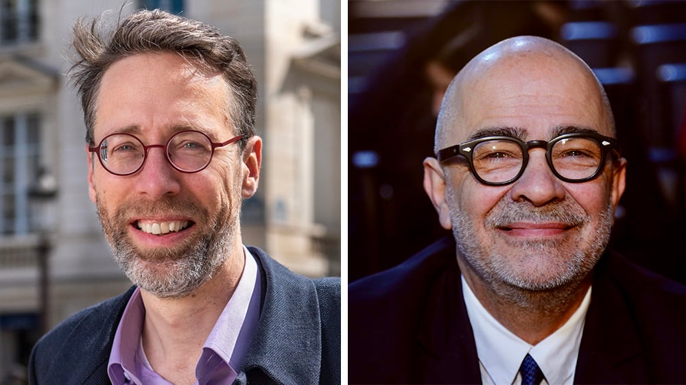Stein Van Oosteren (à gauche) et Serge Orru (à droite) proposent aux constructeurs automobiles un « Ding ding » en complément du klaxon traditionnel.