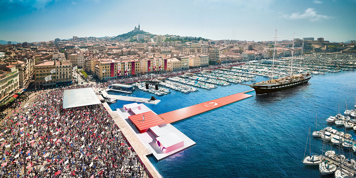 Après douze jours en mer Méditerranée, la flamme de Paris 2024 débarquera à Marseille.