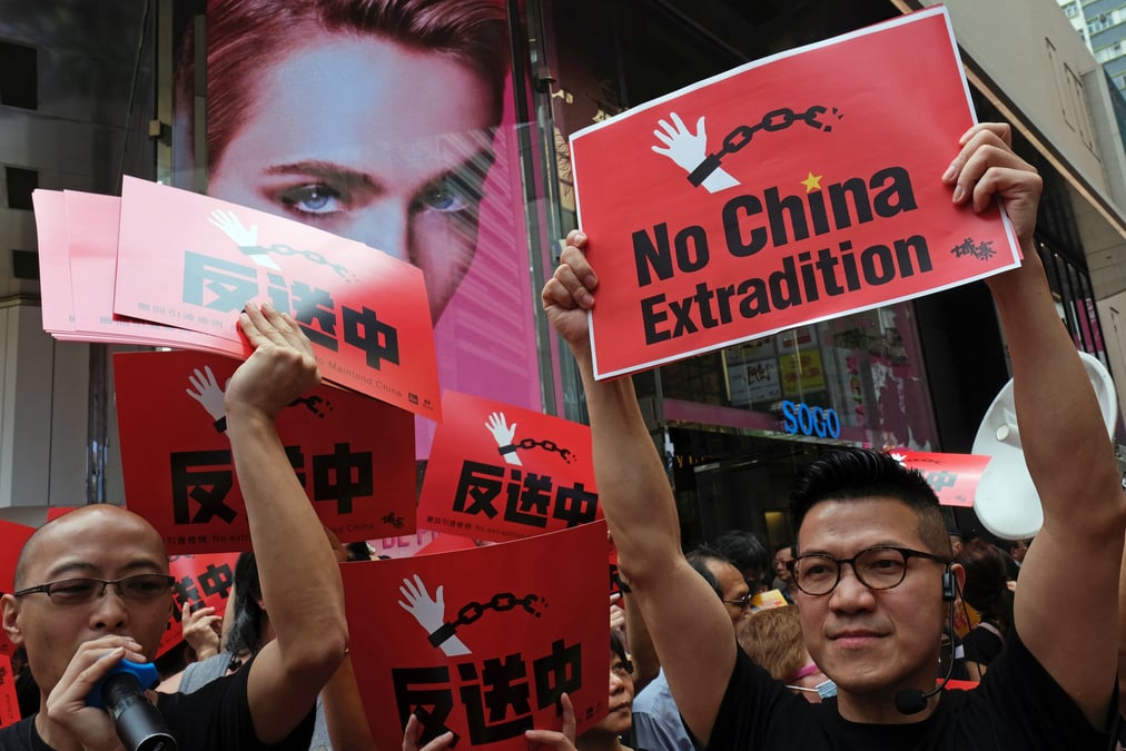 Hong kong: manifestation contre une loi sur l'extradition