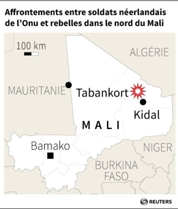 Affrontements entre soldats neerlandais de l’onu et rebelles dans le nord du mali