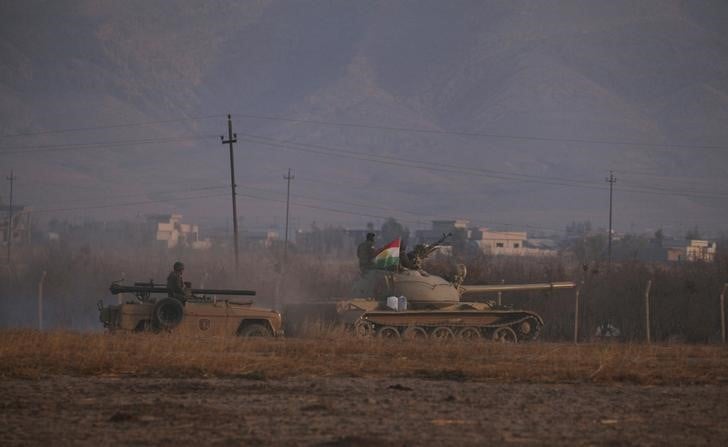 Les peshmergas attaquent la ville de bachika au nord-est de mossoul