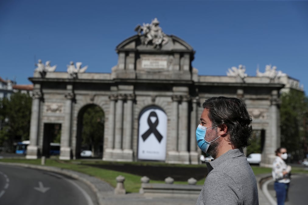 Coronavirus: moins de 50 deces en 24 heures en espagne, une premiere en deux mois