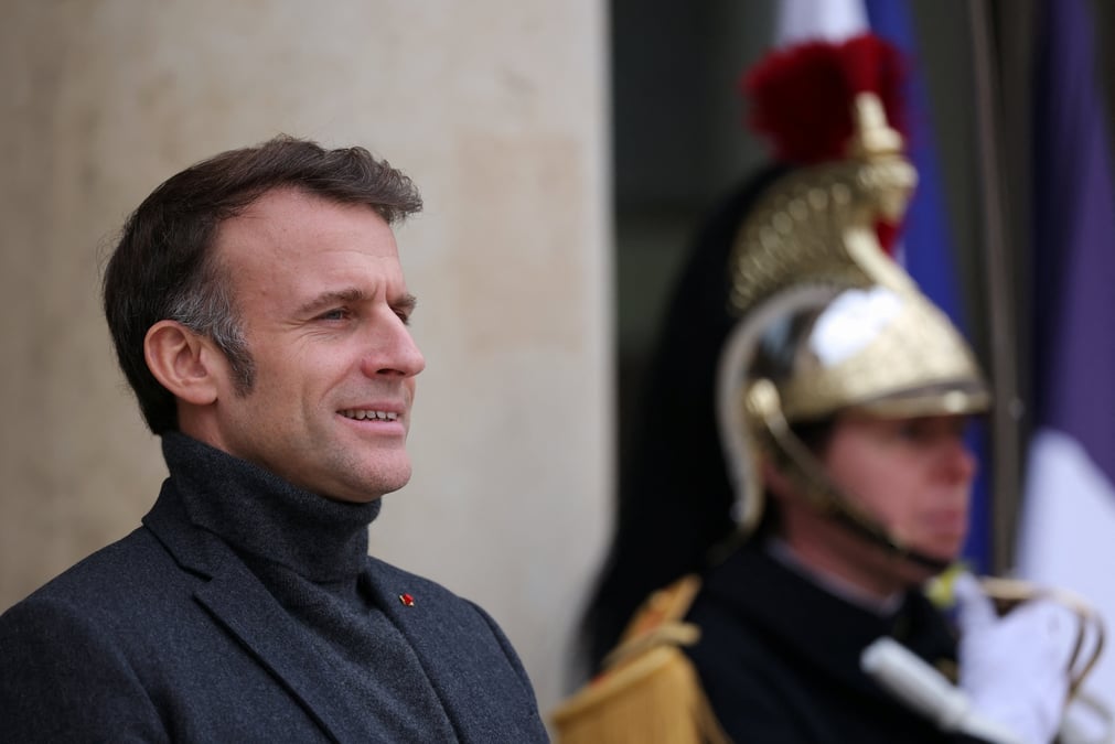 Le president francais emmanuel macron