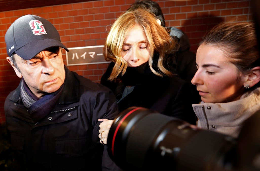 L'epouse de carlos ghosn de retour au japon pour temoigner