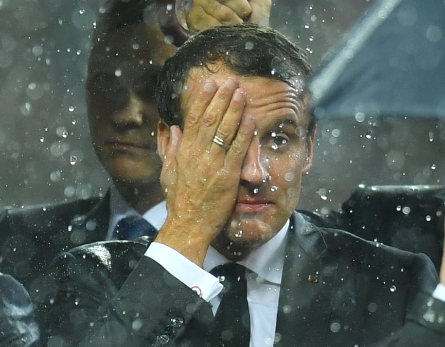 Macron ne profite pas de la victoire francaise au mondial, selon odoxa