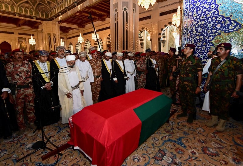 Deces du sultan omanais kabous ben said a l'age de 79 ans