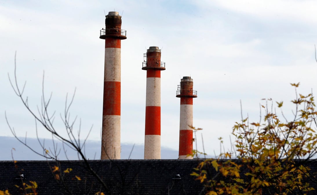 Une usine de verallia a cognac, dans le sud-ouest de la france