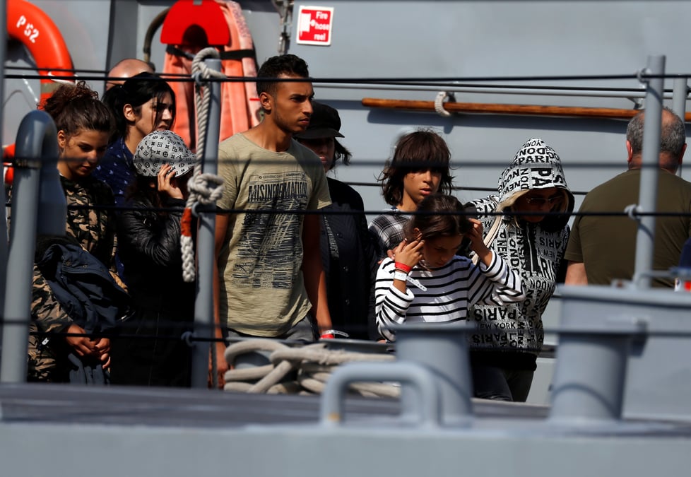 Les 58 naufrages recueillis par l'aquarius transferes a malte