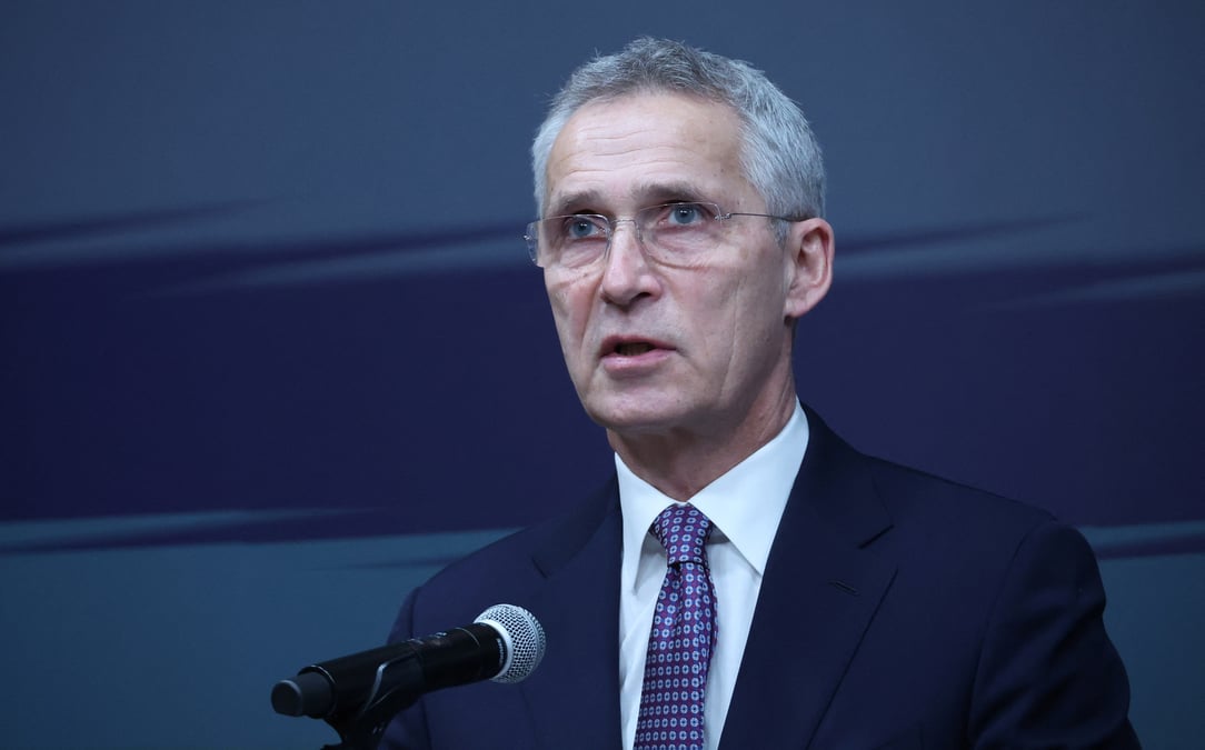 Le secretaire general de l'otan prononce un discours a l'institut chey, a seoul