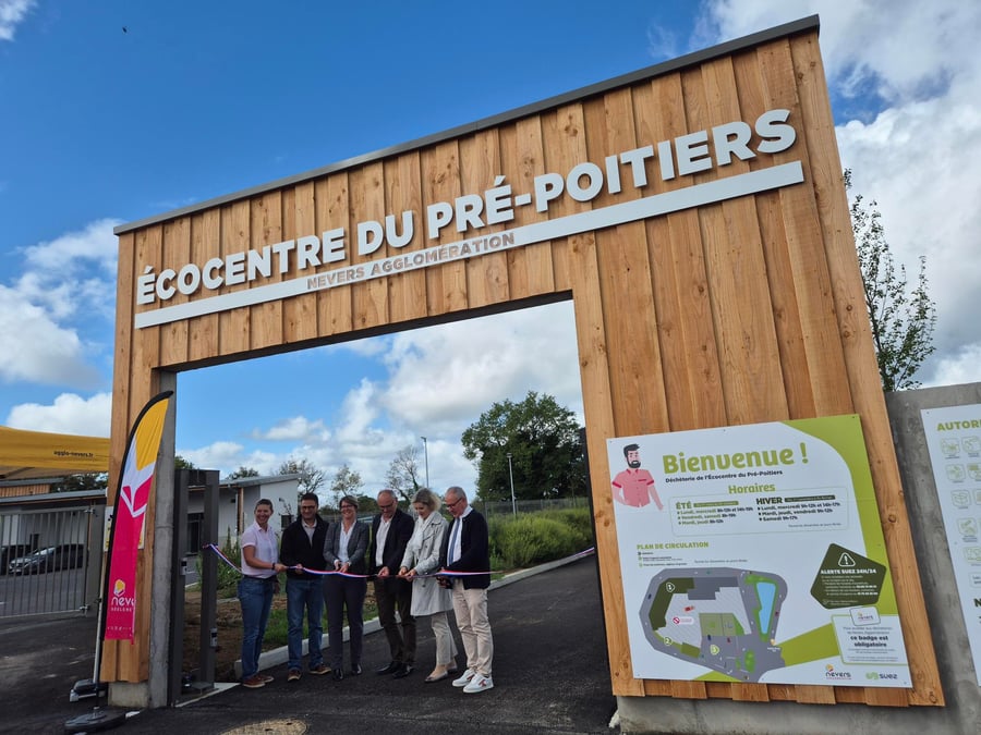 Suez a inauguré lundi 1er septembre l’écocentre du Pré-Poitiers à Nevers.