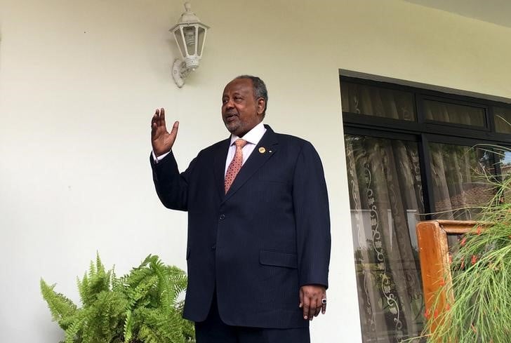 Le president de djibouti, ismail omar guelleh,  reelu