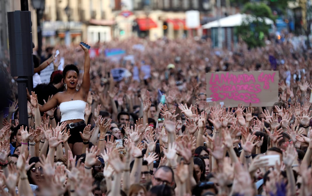 Violences sexuelles: "la meute" de pampelune condamnee pour viol en reunion