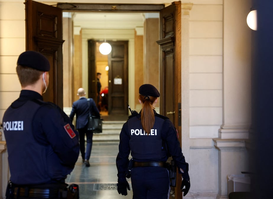 Des policiers autrichiens, a vienne