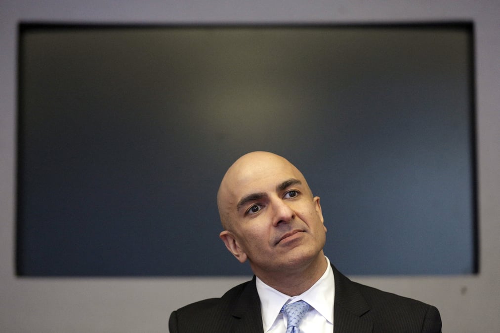 Le president de la fed de minneapolis, neel kashkari, s'exprime lors d'une interview avec reuters, a new york