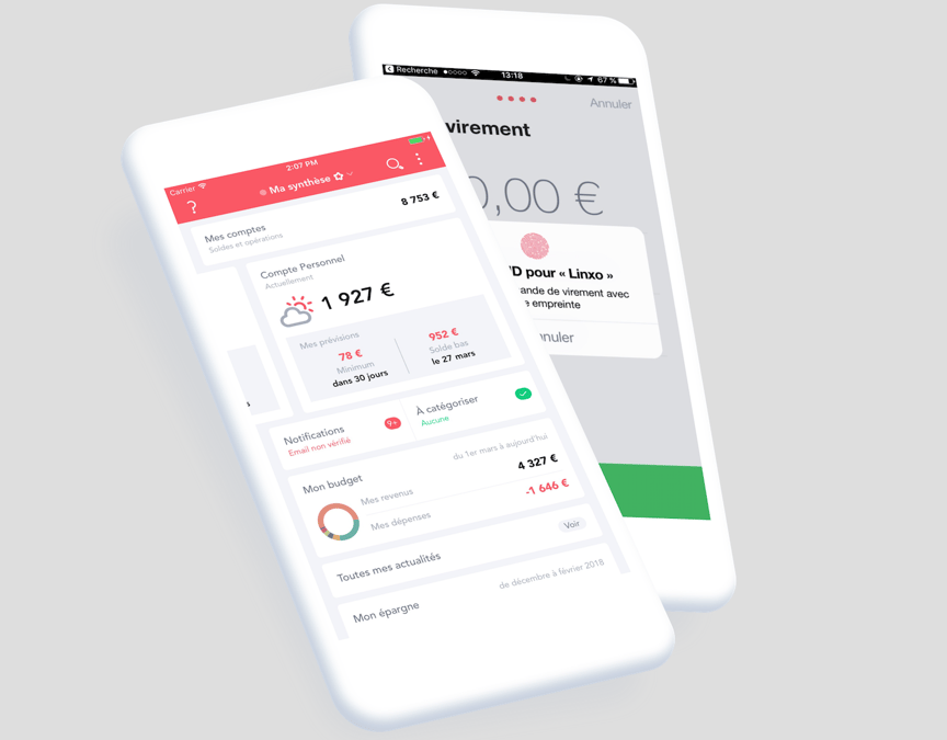 Linxo appli Fitech agrégateur