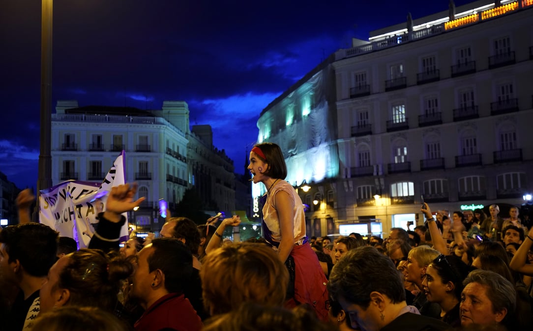 Espagne: rassemblement contre les violences conjugales a madrid
