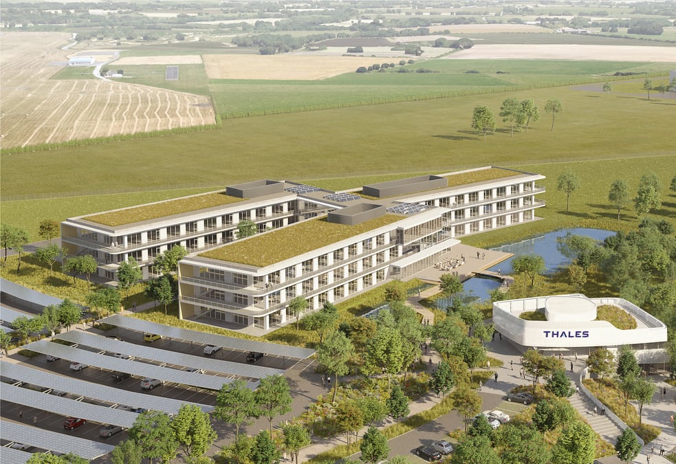 C'est dans le Maine-et-Loire que sort de terre le nouveau centre R&D de Thales.