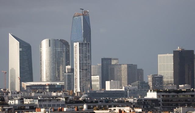 Le quartier d'affaires de la Défense à Paris.