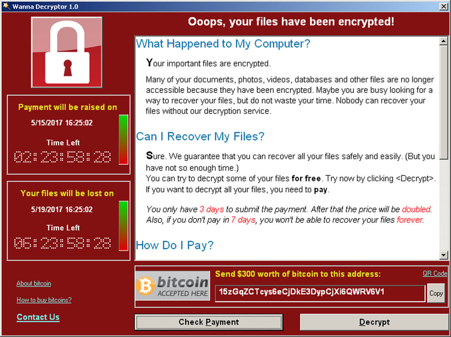 Un nouveau virus wannacry sur les radars