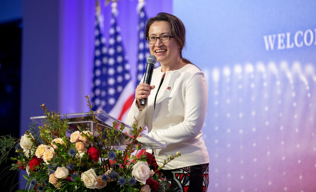 Photo d'archives de hsiao bi-khim, ambassadrice de facto de taiwan aux etats-unis