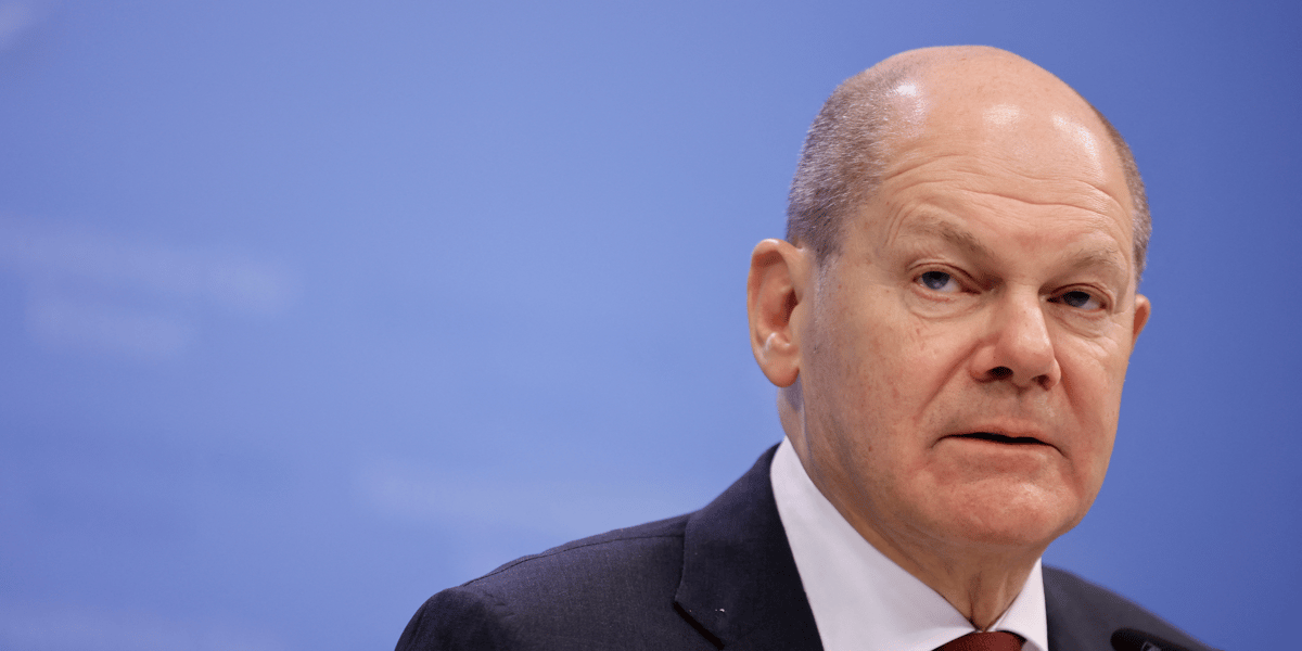 Le chancelier allemand olaf scholz a bruxelles